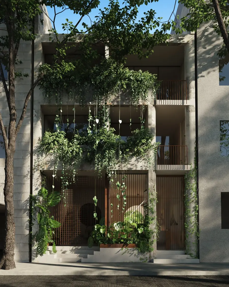 Render de la fachada de Río Guadiana 22